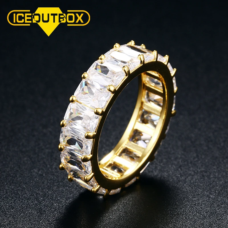 

Hiphop Trendy 14K Gold Rings Engagemen Diamond Ring, Gold/silver