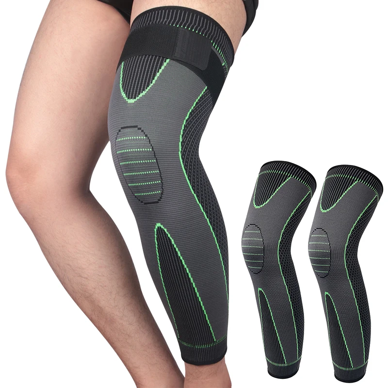 Long Leg Sleeves Compression Honeycomb Knee Support Brace Basketball Volleyball Football Soccer Knee Pads