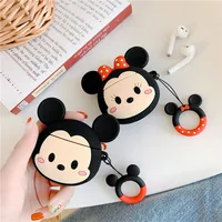 

Bluetooth Earphone Case for Airpods 1 2 Cover Bag Silicone 3D Cartoon Minnie Mickey