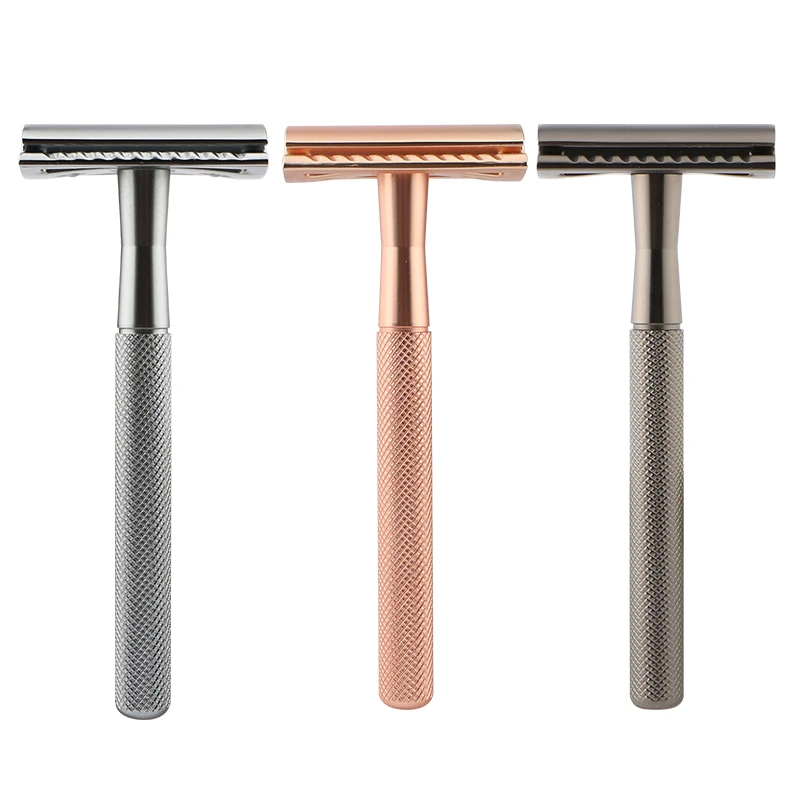 

Razor Set Metal Razor Handle Reusable Double Edge Safety Razor maquina de afeitar