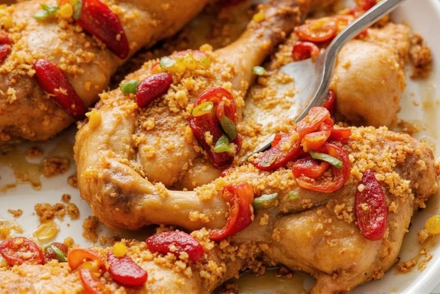 Chicken resting on cutting board after cooking