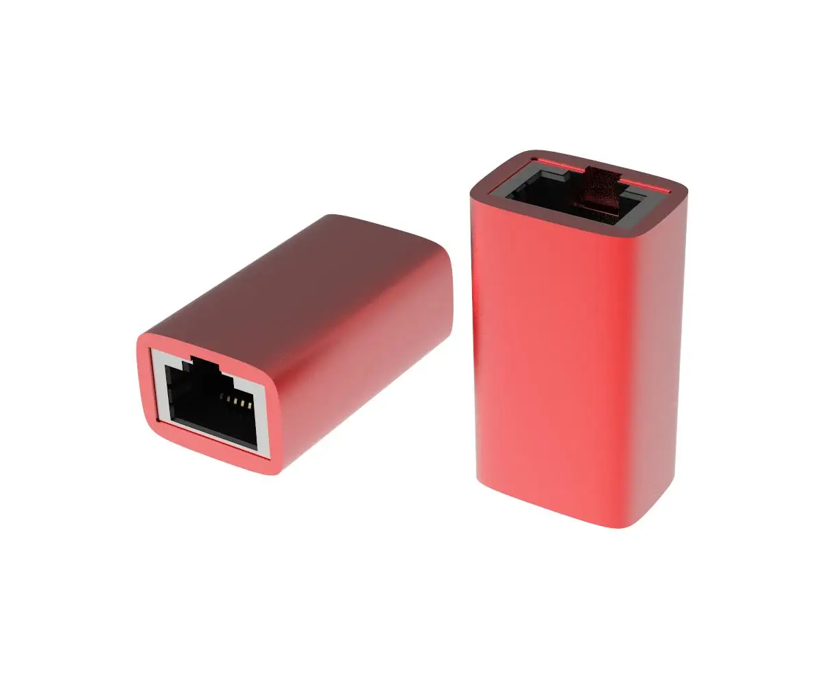 

China Factory Price Female To Female Gigabit Ethernet connector Rj45 network convertor, Gray