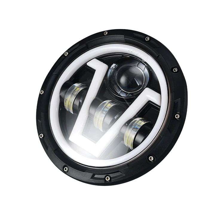 Hot Sale 7 Inch Round LED Headlight Spotlight Auto Lighting System  For Jeep Wrangler Jk Light