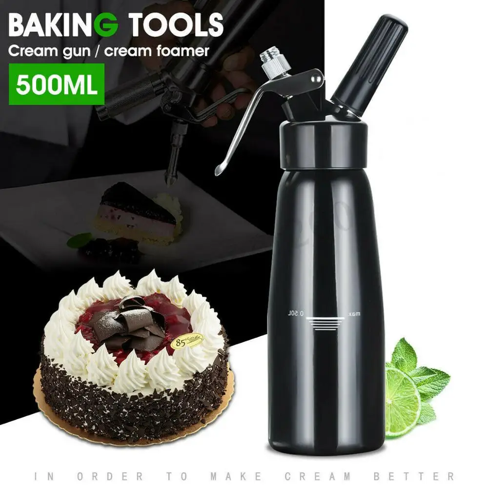 
500ml Whipped Cream Butter Dispenser Whipper Foam Maker Stainless Steel Professional Cream Gun Maker Durable Safe 
