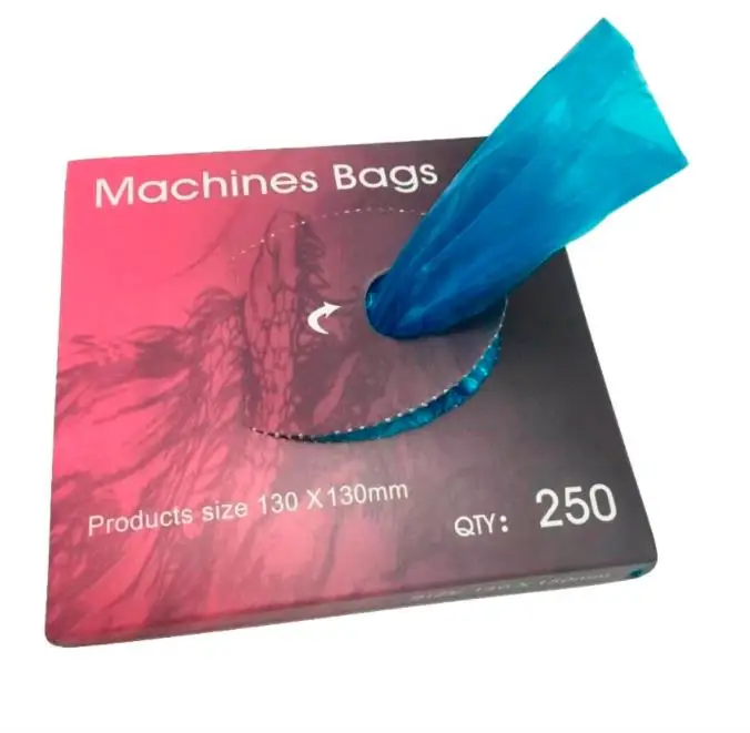 

New Wholesale Disposable Plastic Bag Clip Cord Cover Machine Bags For Tattoo, Red