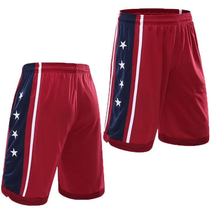 

Custom Made Quick Dry Sports Running Shorts With Pockets New Style Men Red Basketball Shorts, Custom color