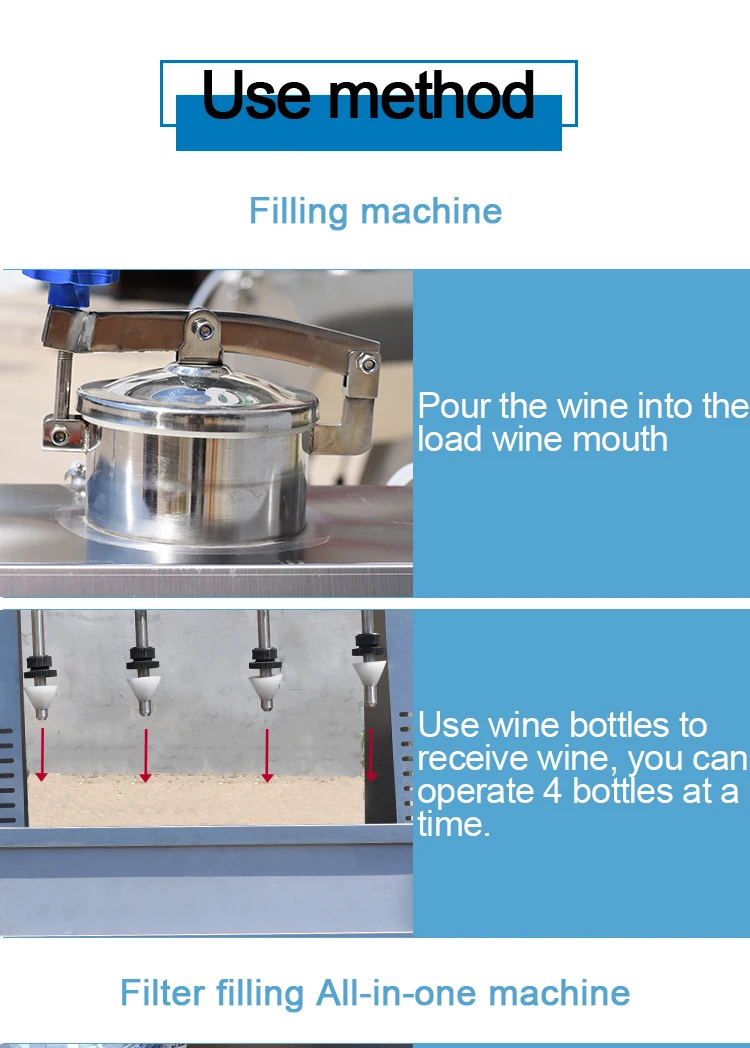 semi-auto wine bottle filling machine, manual bottle filling machine for home brew use, bottling equipment