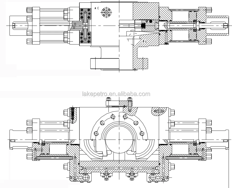 New 2FZ35-35 13 5/8" 5K Shaffer Double Ram BOP for Well Drilling - API ...
