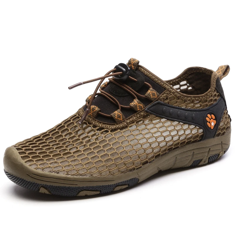 

YT New Hollow Upstream Shoes Rubber Sole Outdoor Breathable Hiking Shoes Large Size 532 #36-44