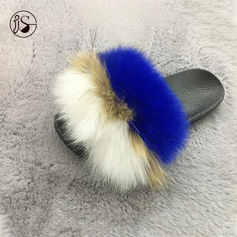 

High quality Fur slippers Soft Slides women Wholesale Slippers for ladies, Picture