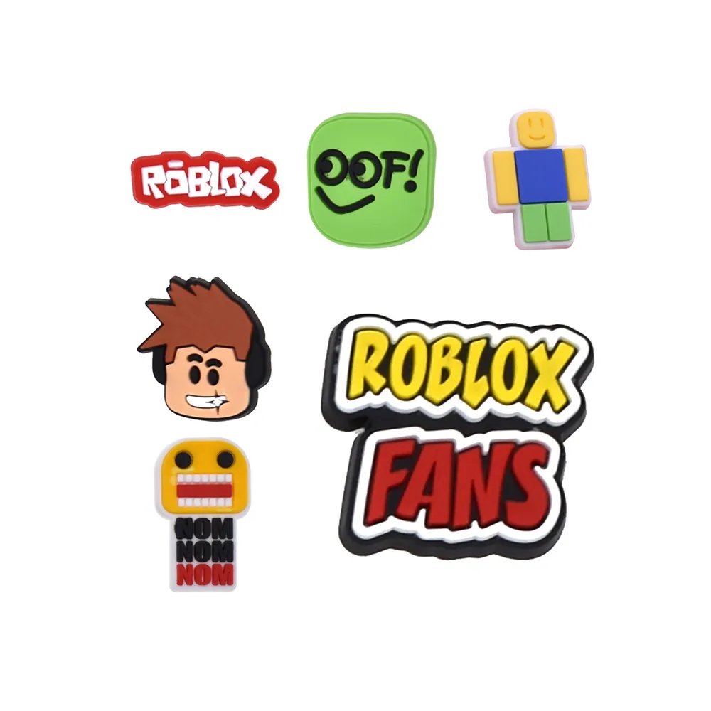 

100pcs+ wholesale roblox games series charms brand cartoon shoe decorations factory instock shoe charm, As picture