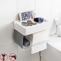 

Hot selling plastic ABS no trace stickers tissue box holder high quality plastic tissue box taizhou hanging tissue box