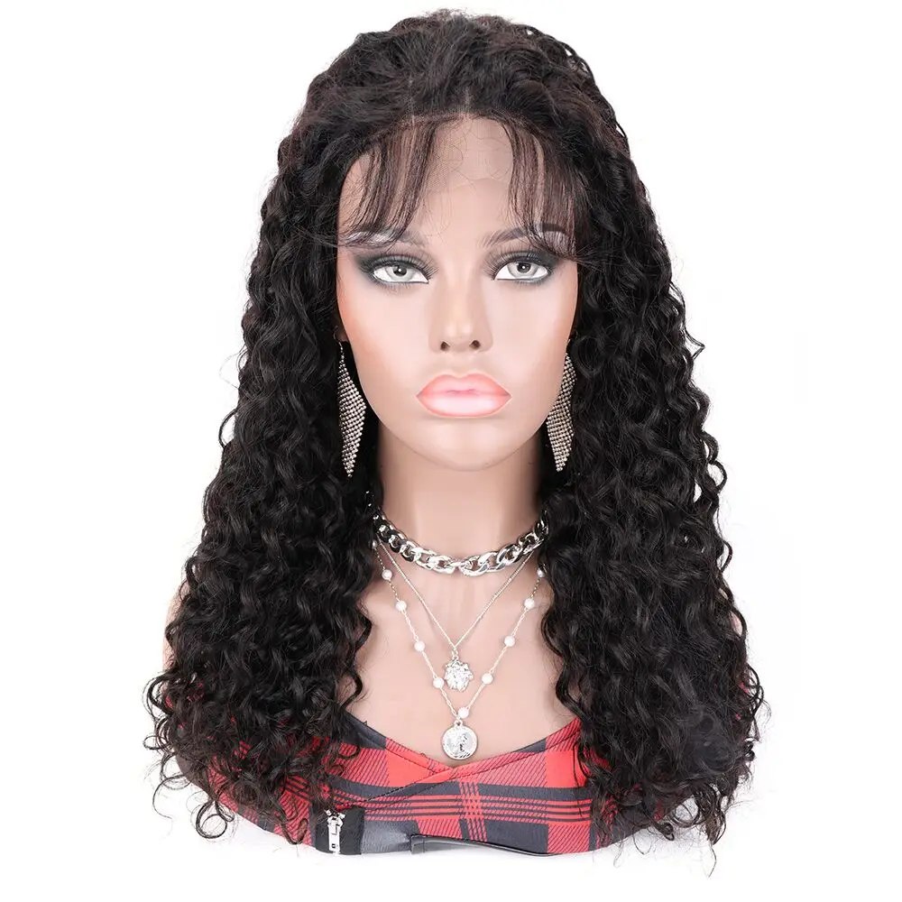 

Brazilian Human Hair Glueless 4x4 Lace Front Wigs for Women Loose Deep Curly Wave Wig Unprocessed Virgin Human Hair Wig