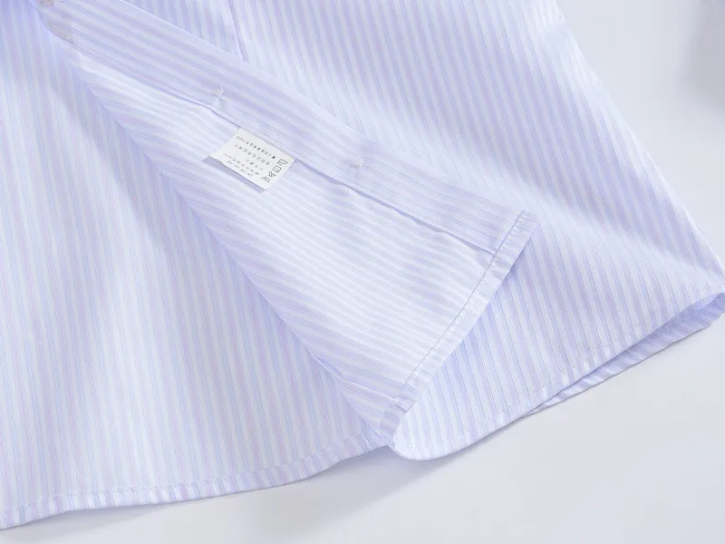 
Cotton Long Sleeve Women Blouses Bank striped design 