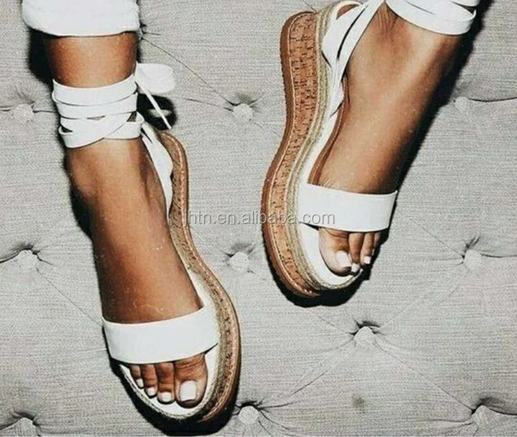 womens white platform sandals