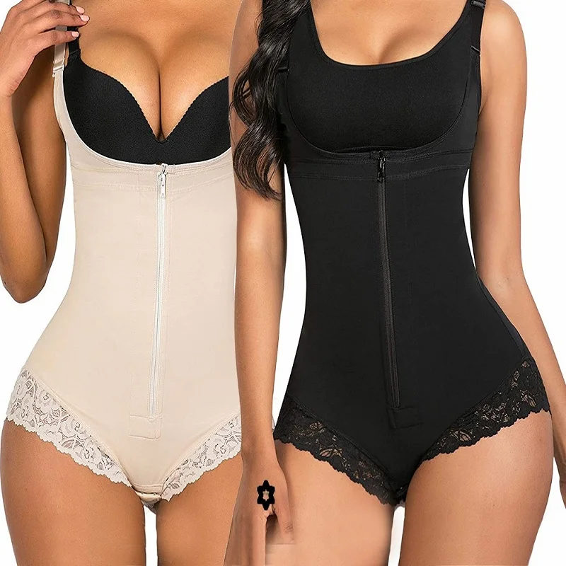 

Body Shapewear Women Tummy Control Fajas Colombianas Body Shaper Zipper Waist Trainer Bodysuit Shapewear Slimming Belt Corset