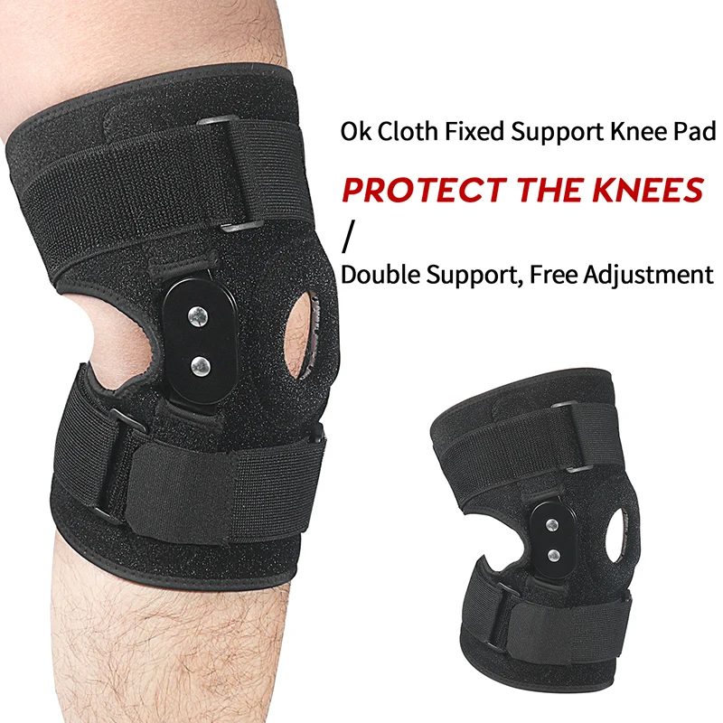 

Angle  Rom Neoprene Hinged Compression Support Open Patella Knee Brace, Black/customized