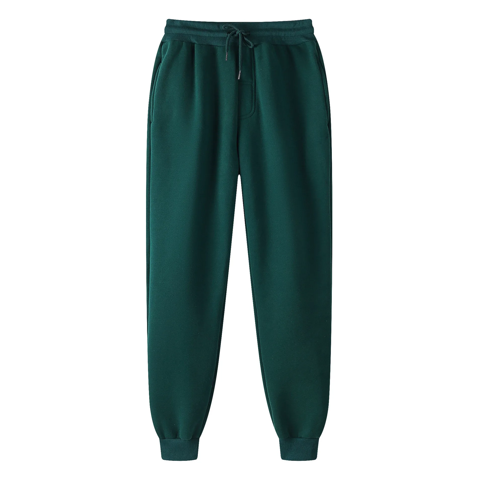 

Cotton Polyester Solid Color Trousers Bottoms Elastic Waist Gym Sweatpants Custom Heavy Cotton Sports Pants Men Joggers
