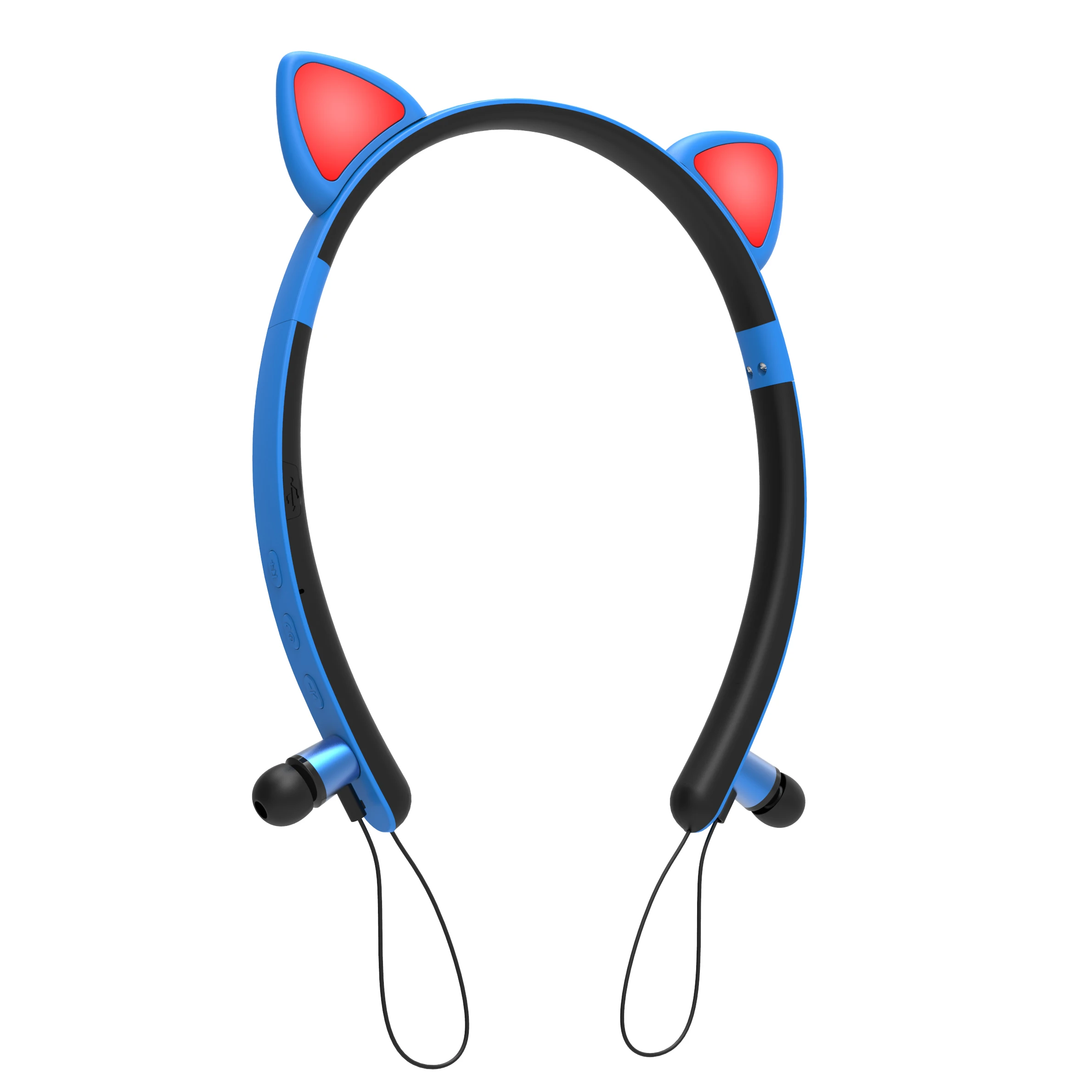 

Laimi 2021 Best Gaming Fone De Ouvido Girls Led Foldable Casque Kids Cat Ears Headphones Wireless OEM Wired Headset