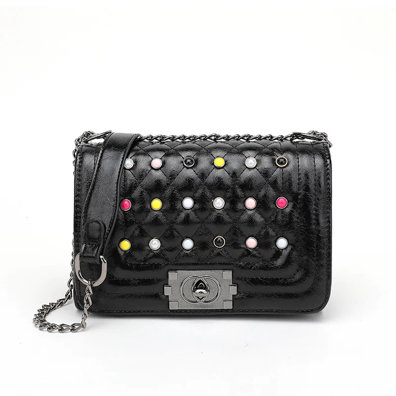 

New Female Purse Fashion Rhombus Chain Small Single Shoulder Bag