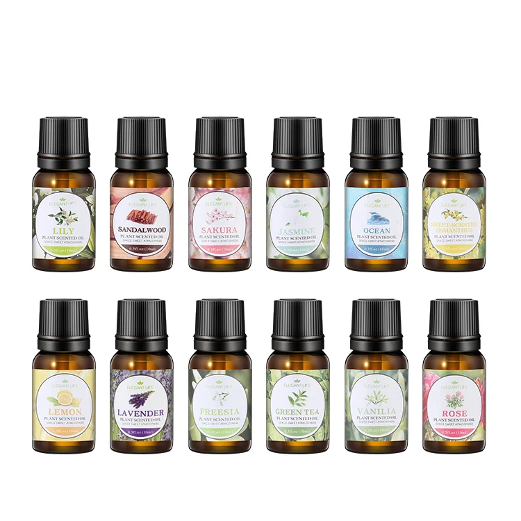 

Customized Label 10ml Natural Essential Oil 6 pcs Essential Oil Set