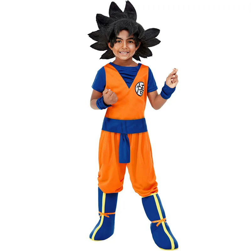 

2021 children new men's and women's dragon ball wukong clothing full set of uniforms for cosplay anime costume Son-Goku cosplay, Picture
