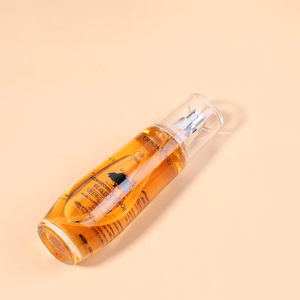 

Private label hair care manufacturer silky shine ultra light heat protectant moroccan repairing hair oil