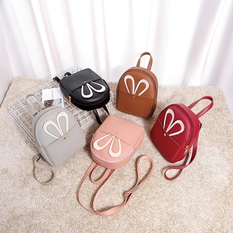 

BG-0040 Hot selling fashion cute mini backpack bag women handbags ladies shoulder rabbit backpack, Pictures