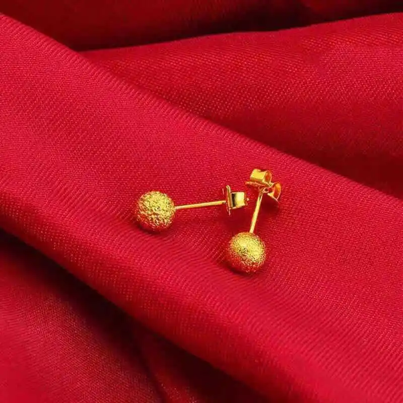 

24K Gold Female Transfer Beads 1000 Pure Gold Earrings Pure Gold Transfer Beads