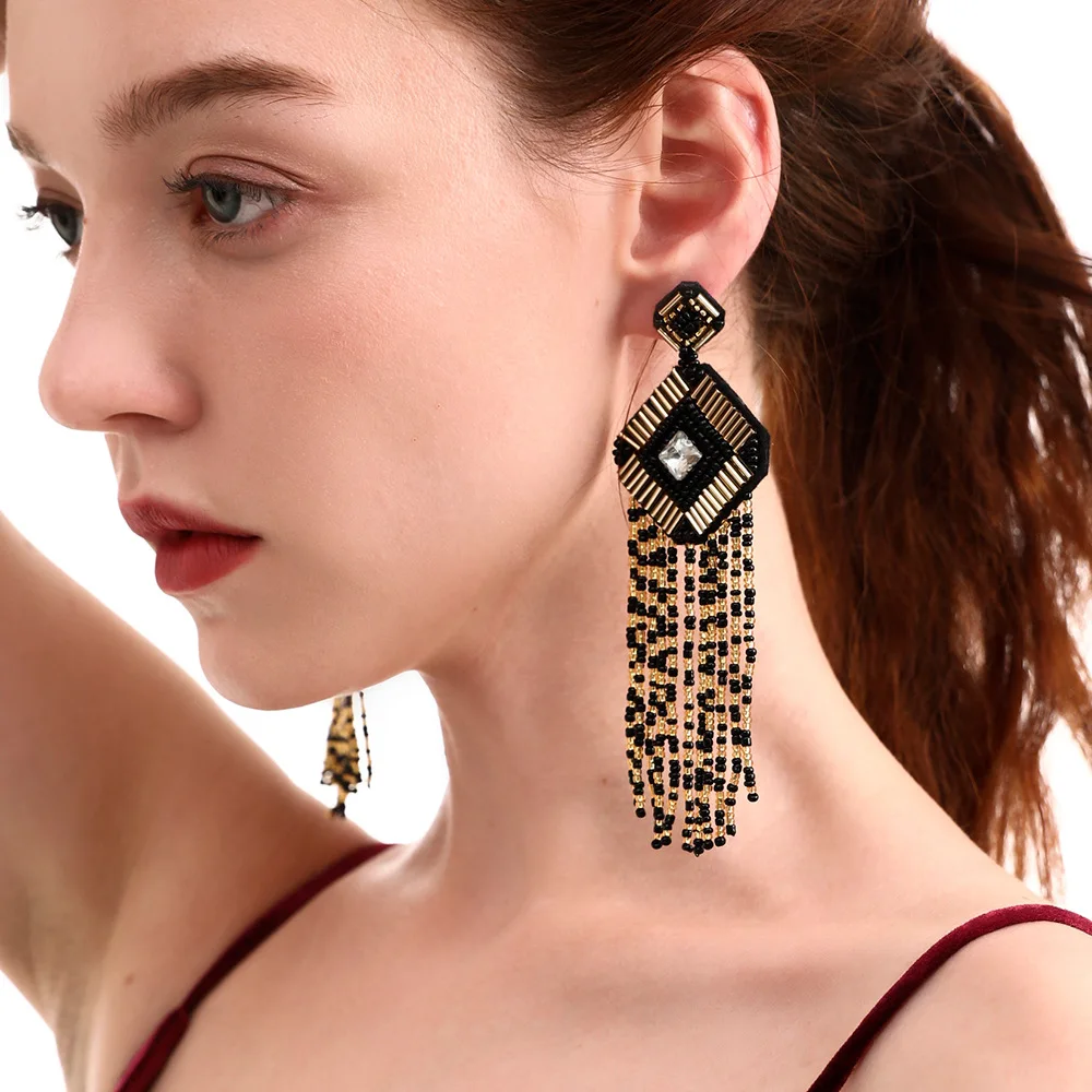 

Hot sale handmade boho unique dainty ethnic earrings jewelry women, As picture