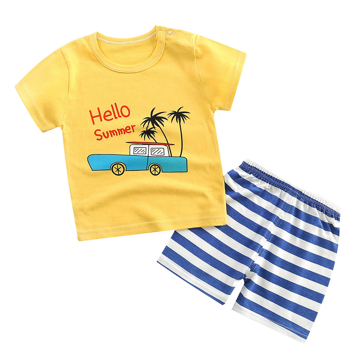 

Children's Clothing Kids Korean Short-sleeve Baby Polo Shirt Baby Clothes Set