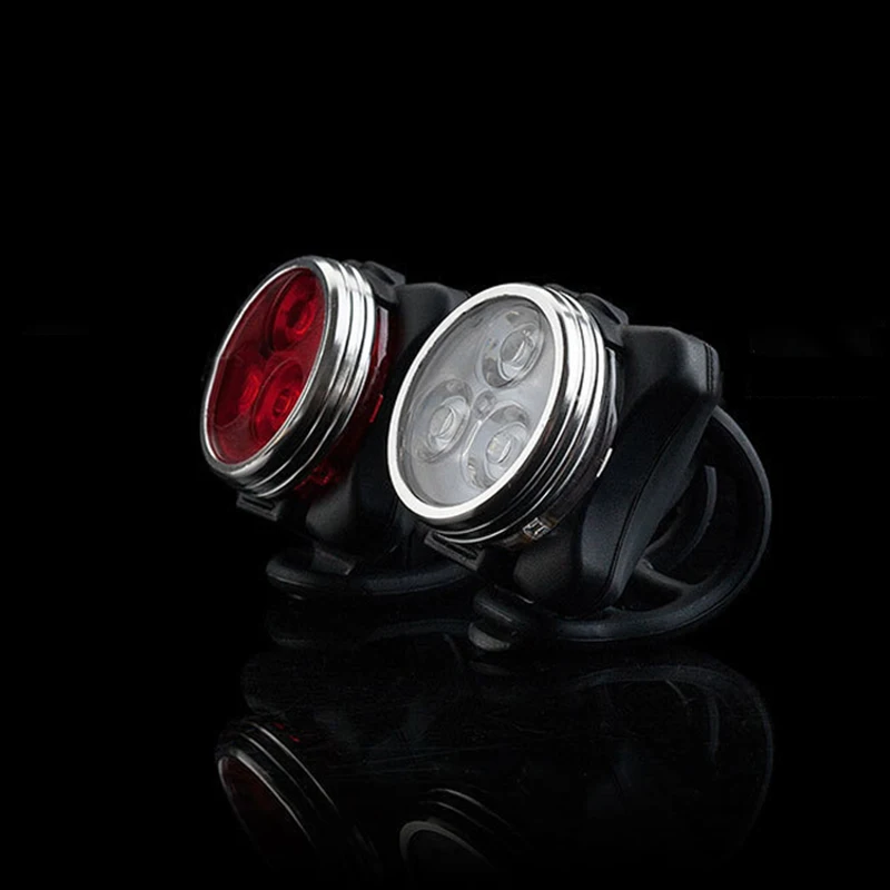 

New Mountain Waterproof Usb Rechargeable Red Accessories Signal Tail Light Led Set Bike Light