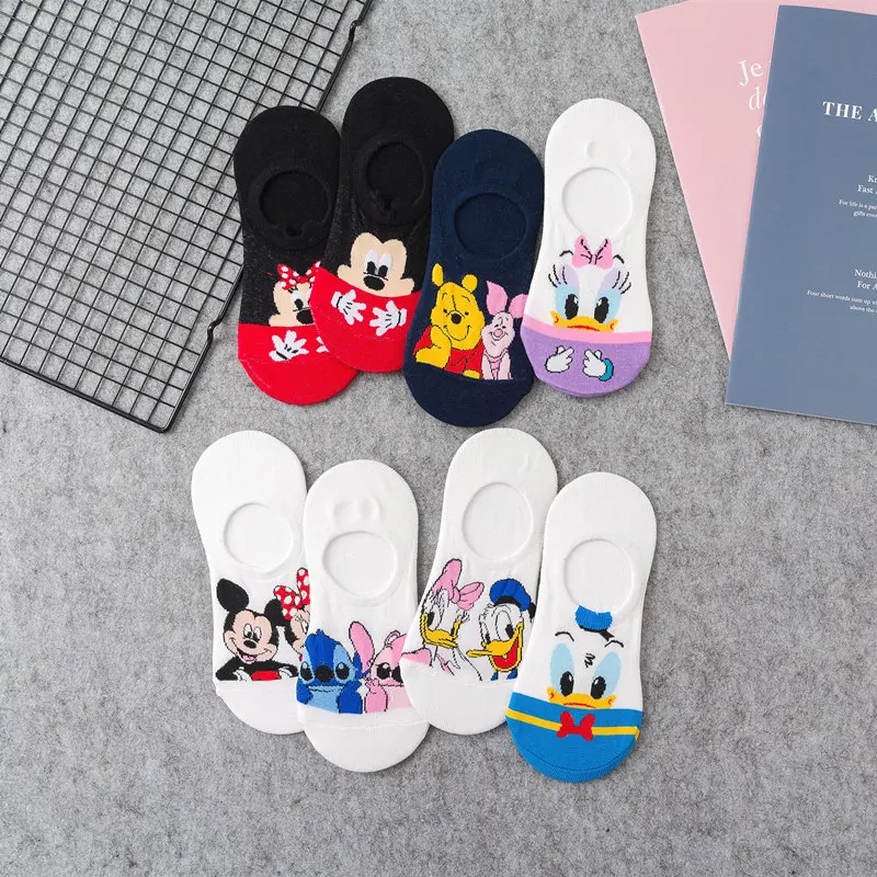 

Cute Cartoon Men Women Unisex Cotton Sport Socks Mickey Duck Rabbit Fashion ankle socks Lovely Invisible Animal Socks