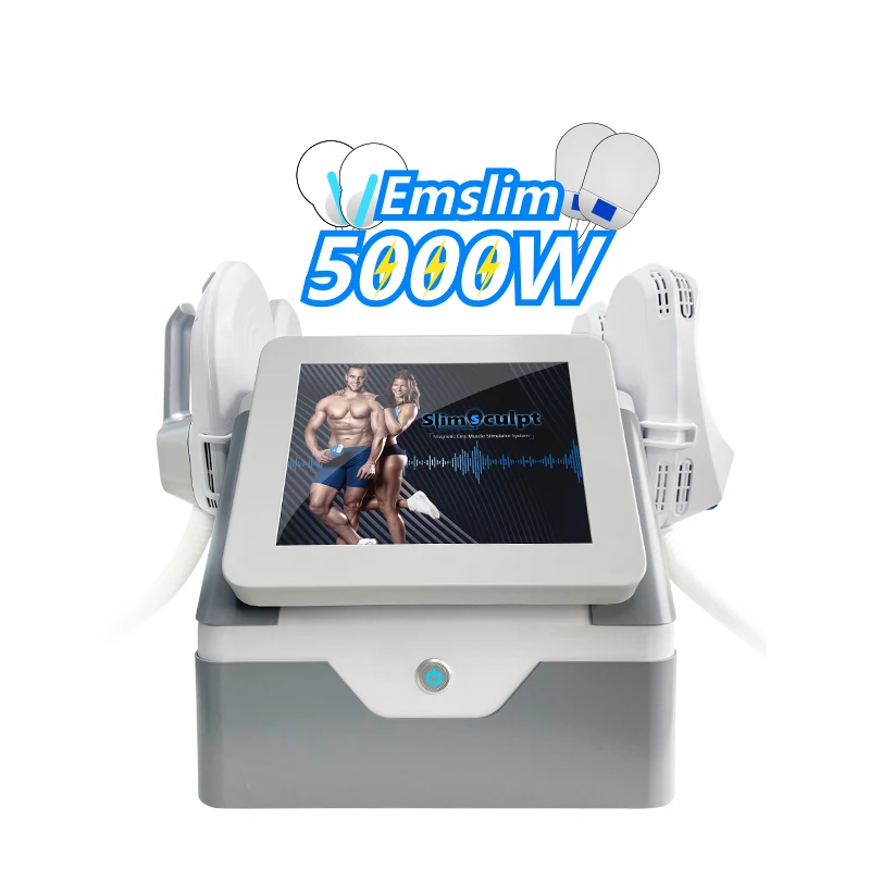 

2022 Hottest 4 Handles pelvic High Intensity Rf Portable 5000w 13Tesla EMslim Build Muscle& Fat Reduction Machine