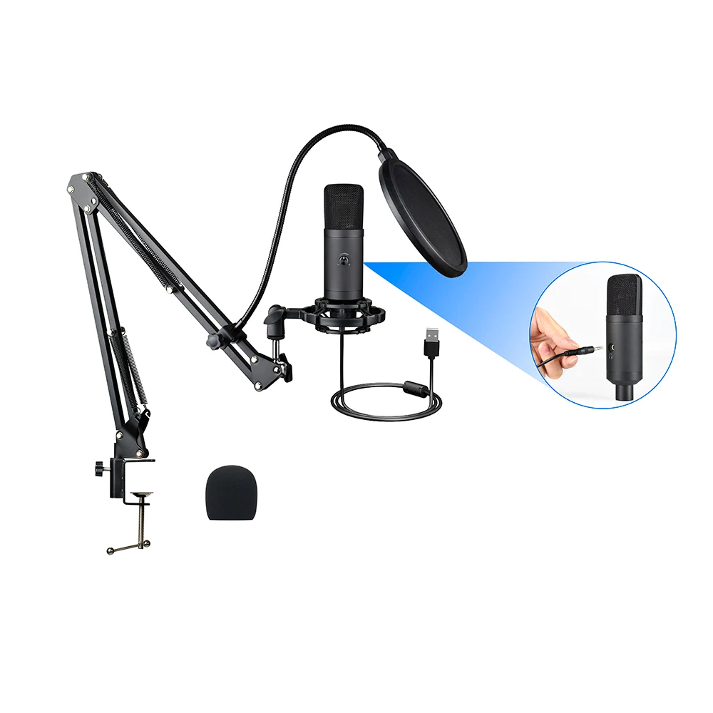 

Panvotech Professional studio recording microphone for youtubu