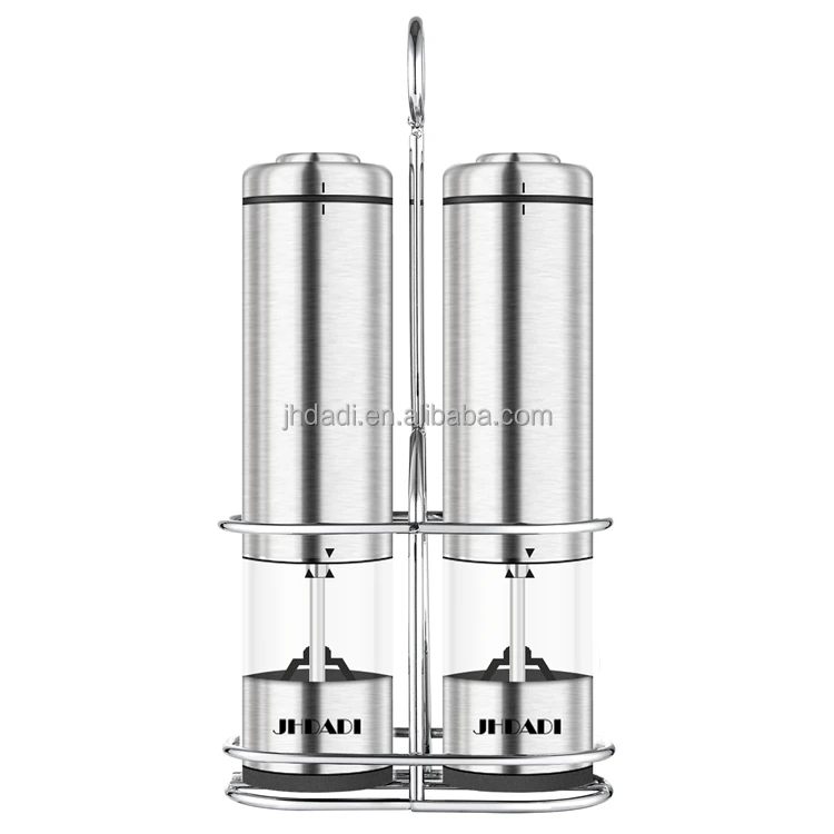 

Stainless Steel Electric Salt Pepper Grinder Pepper mill with Battery