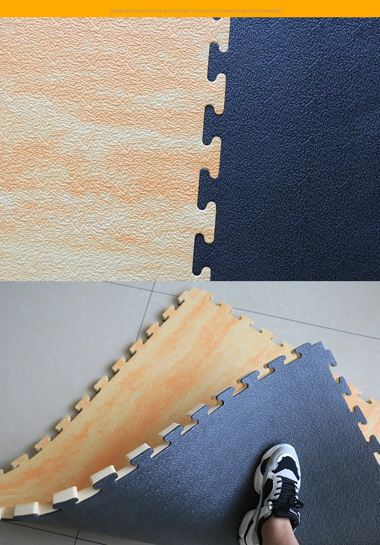 Factory Direct Selling Eva Foam Floor Mats Wood Grain 100*100*2.5cm