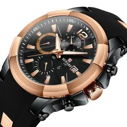 Trend Relojes Para Hombre Quartz Watches Silicone 