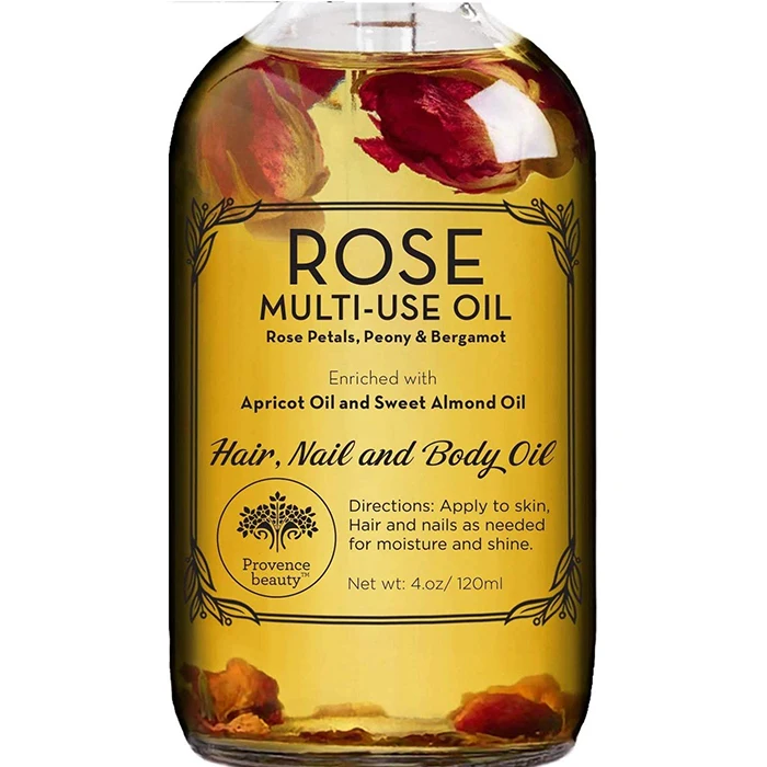 

Rose essential oil petal multi use oil for face body and hair with 100 % Pure Nature