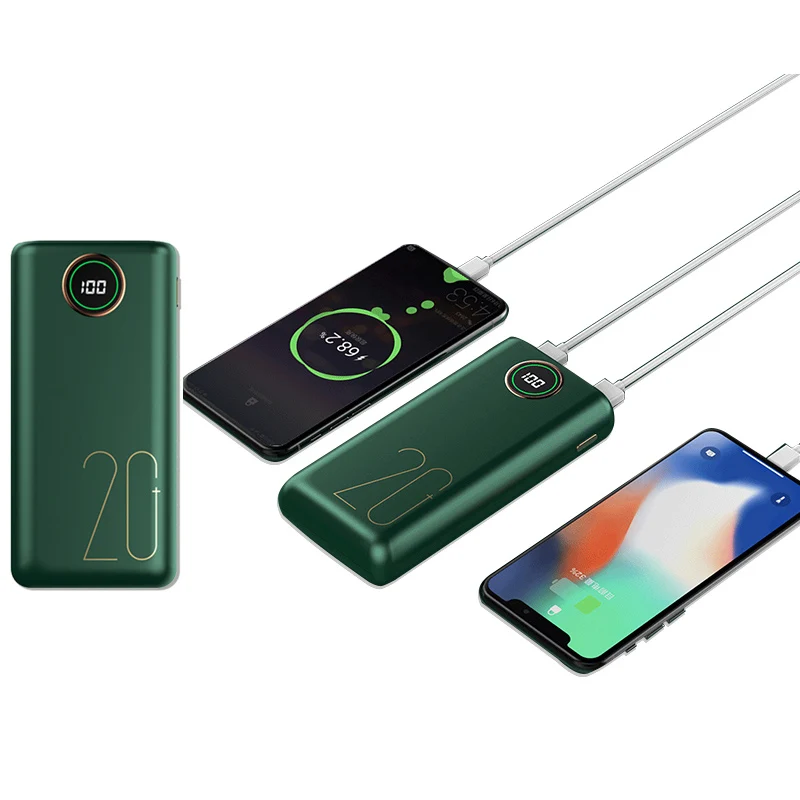 

Cyke Q6 Custom High Capacity Power Bank 20000 mAh Led Display Phone Power Bank Portable Power Bank