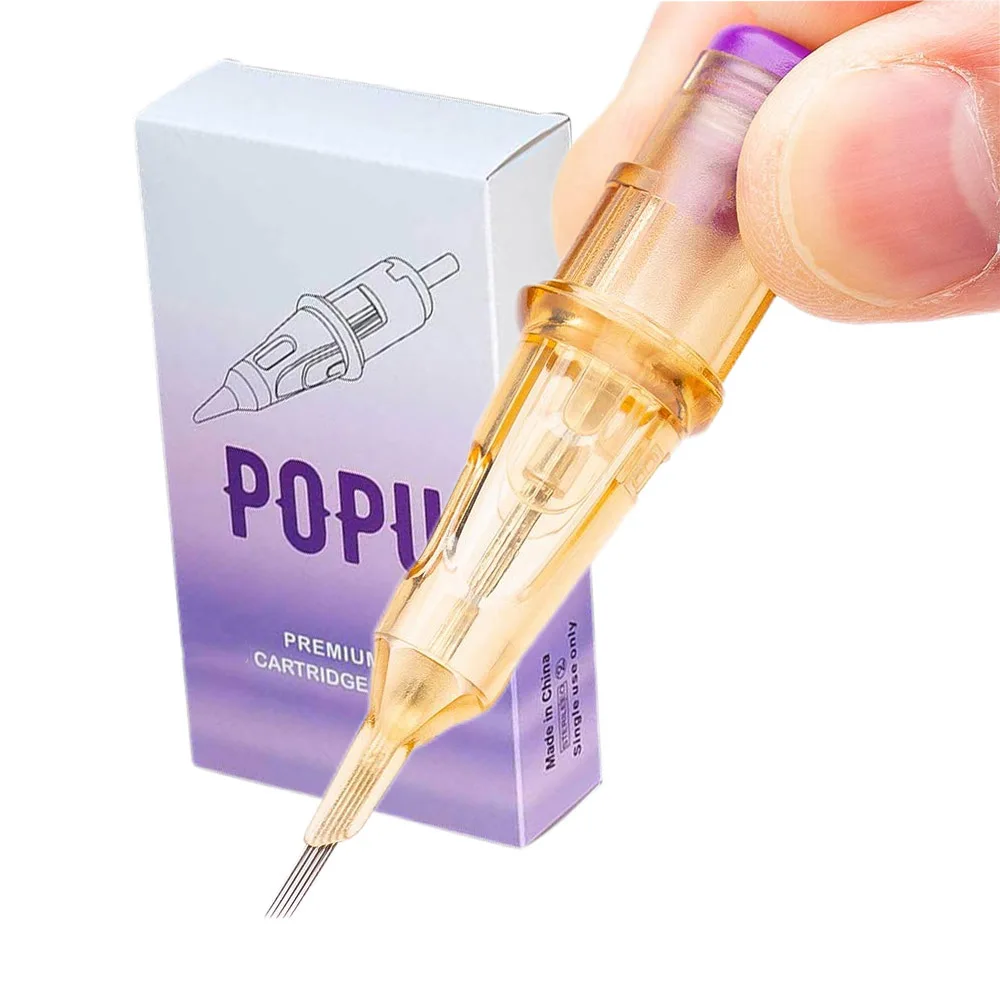 

POPU Premium RL RS SF RM 9F universal disposable pmu permanent makeup cartridge needle tattoo cartridges needles for pmu tattoo
