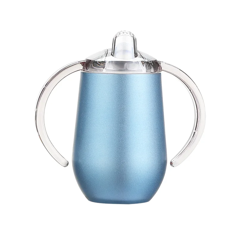

Double wall kids drinking cup stainless steel tumbler milk sippy cup