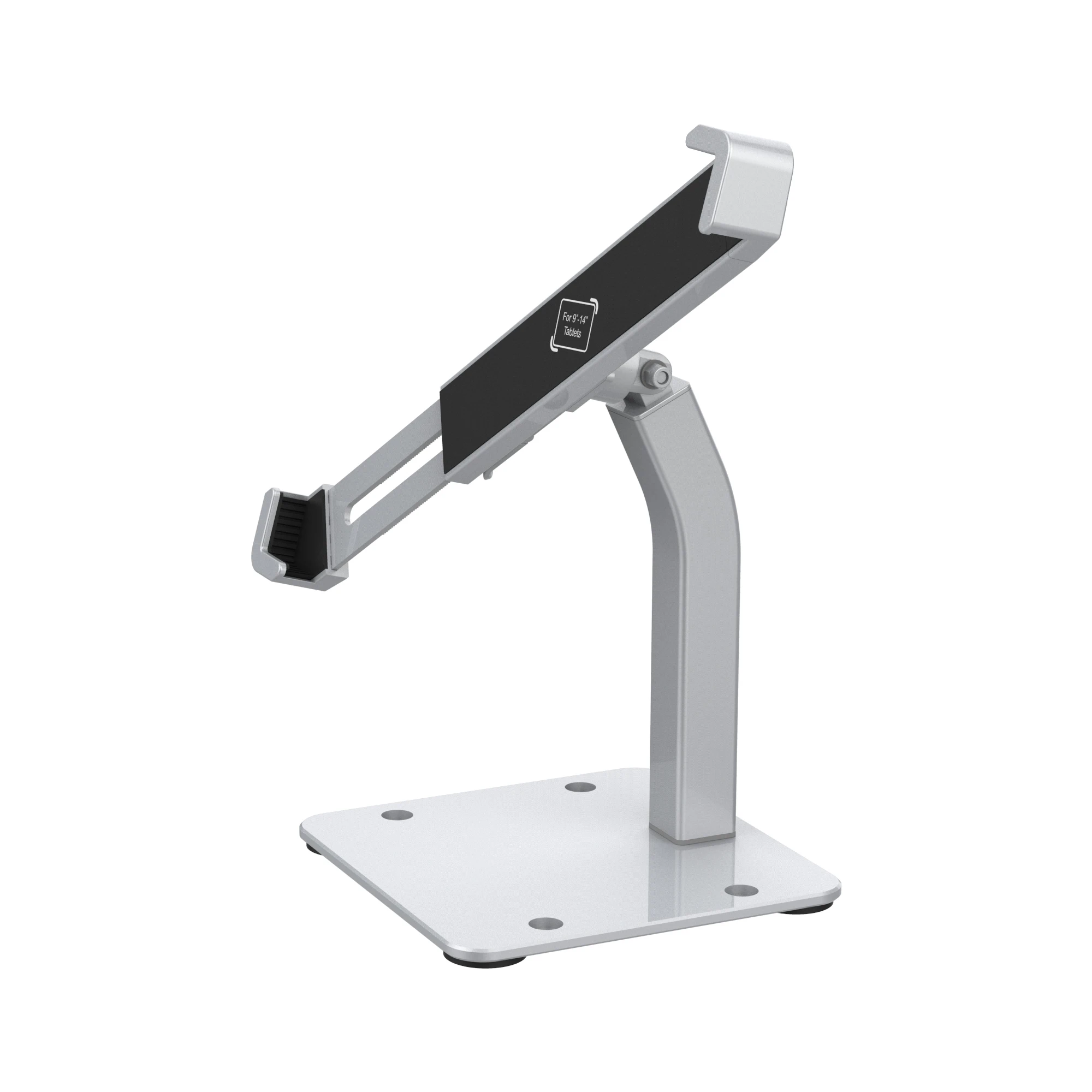

Tablet Mount Desk Tablet Stand Anti Theft Aluminium Alloy with Lock for 9-14" Tablet PC Silver OEM Desktop Stand 9 - 14 Inch 4KG