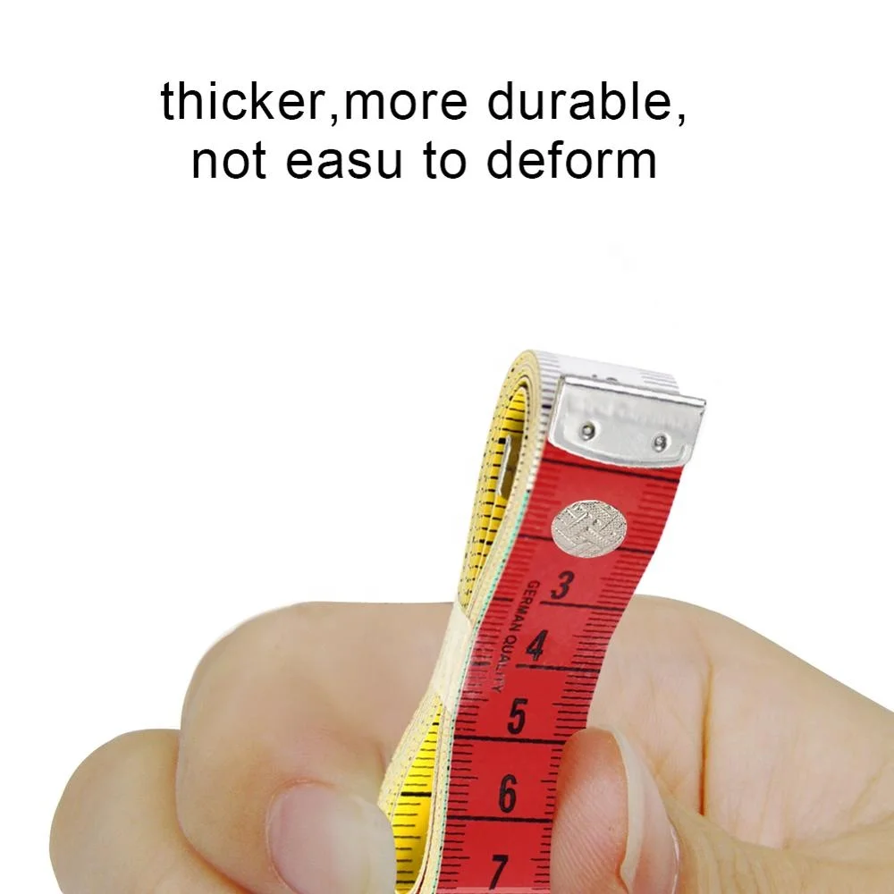 
150cm/60inch Button Body Mini Ruler Soft PVC Tailoring Tape Measure 