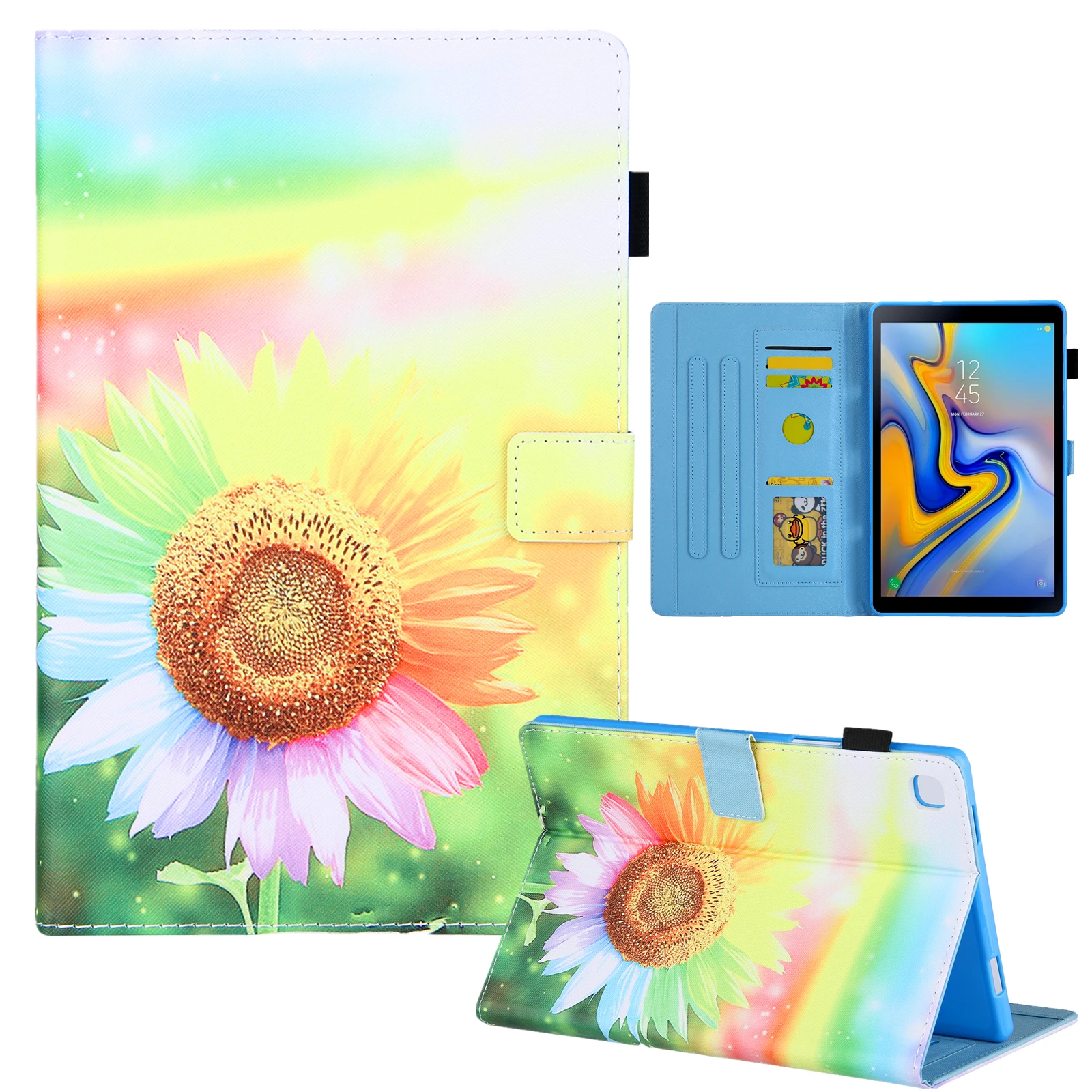

Printed Design 10.4" Back Cover For samsung A7 Tablet Case Galaxy Tab A 7 2020 SM-T500/SM-T505, Multi colors