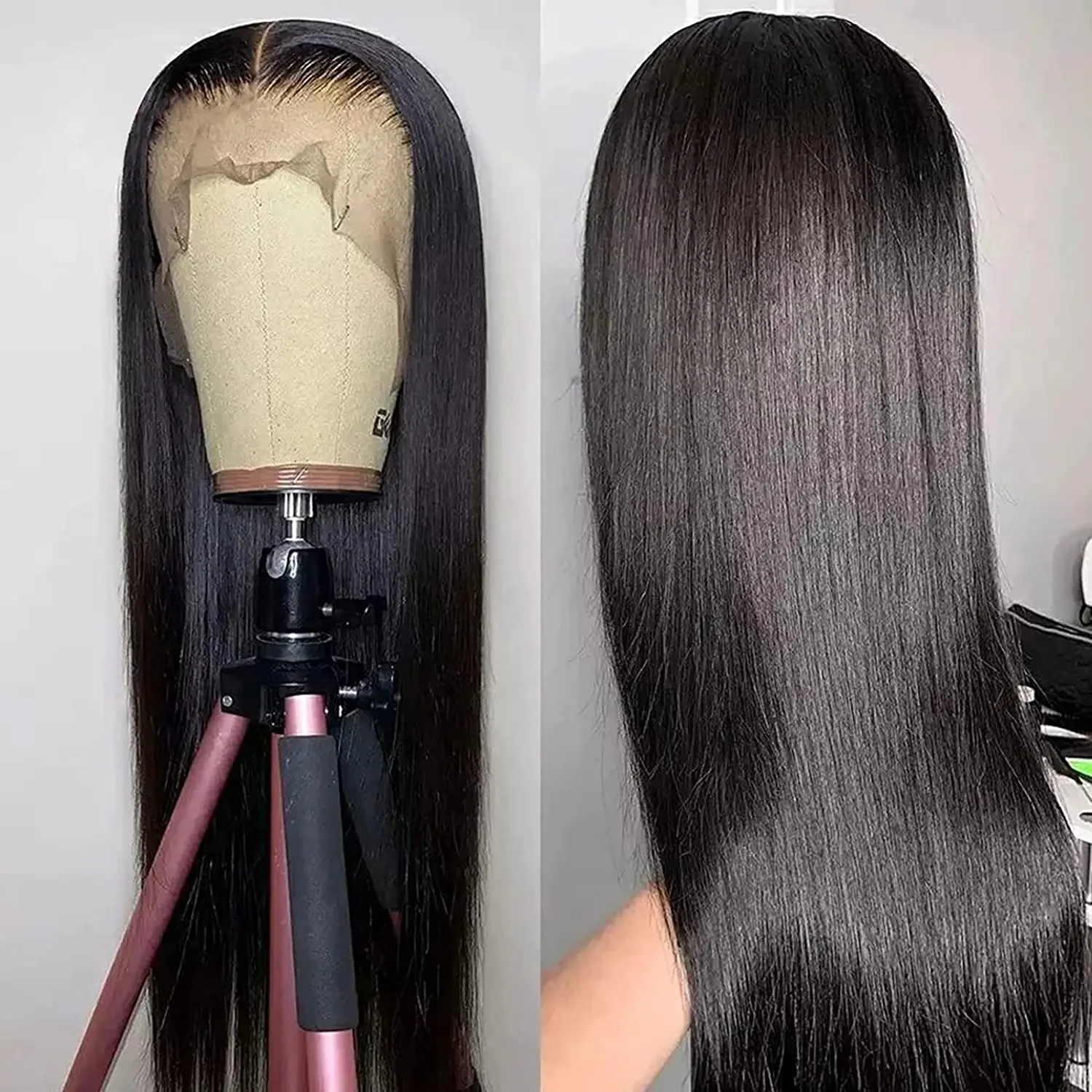 

Wholesale Wigs Virgin Hair Vendor Cuticle Aligned Human Hair Silky Straight Lace Frontal Wigs For Women