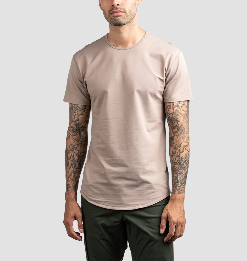 

wholesale oversize men's Hemp t shirt clothing blank plain men t-shirt 100% hemp fabric teeshirt printed custom