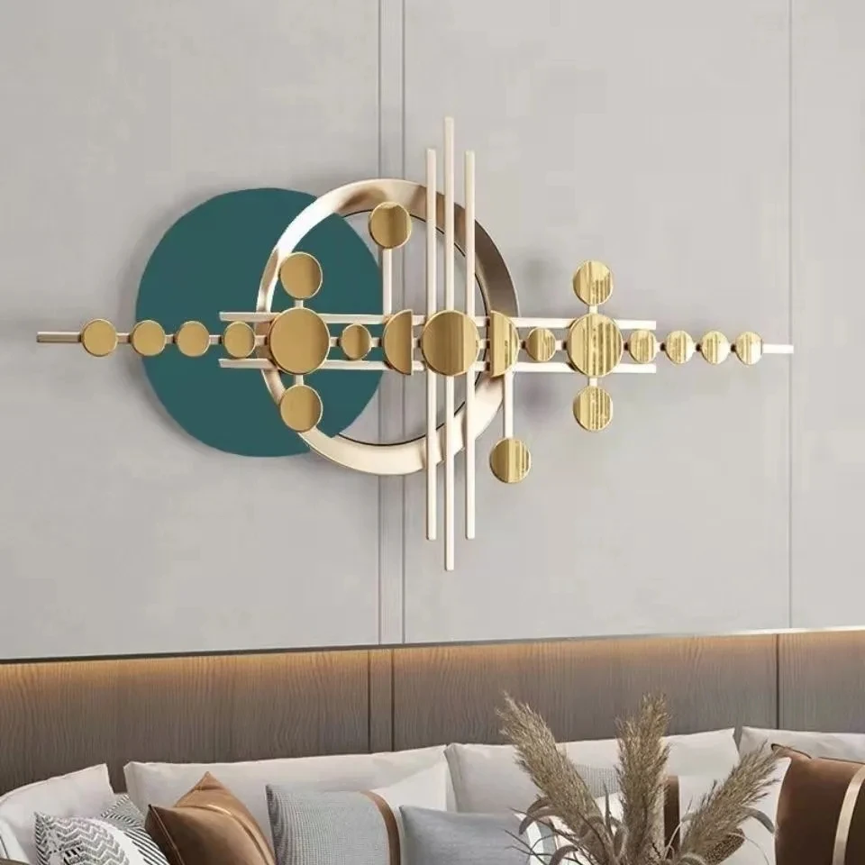 120X65CM Modern Luxury  Iron Wall Hanging Pendant Creative Home Living Room Sofa Decoration for Birthday Occasions