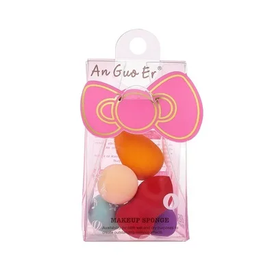 

Professional Cosmetic Beauty Sponge with Package Beauty egg mini 5 pack bow packaging makeup egg powder puff