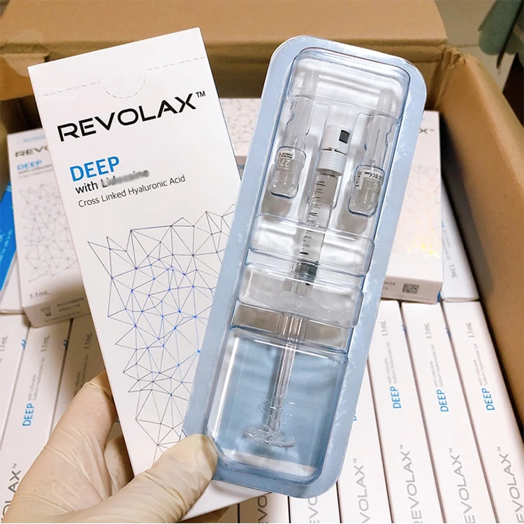 

Revolax Deep filler hyaluronic acid dermal filler 1ml hyaluronic acid injection Revolax, Transparent